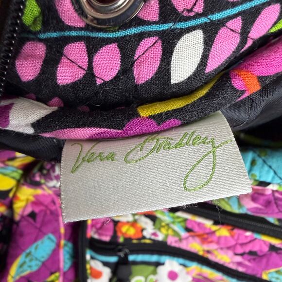 Vera Bradley Va Va Bloom Double Zip Backpack Large Daily Work Campus Book Bag - Picture 6 of 6